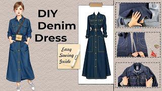 Denim Dress Masterclass – Pattern-Making & Sewing in One Video