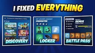 I fixed Fortnite's Locker UI AGAIN... and the rest of the game