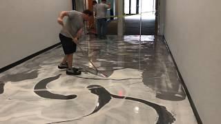 Gulf Coast Paint's PC-1820 Metallic Epoxy Installation