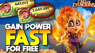 Top 5 Tips To Gain Power FAST for FREE in Call of Dragons