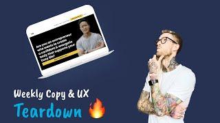 Weekly website copywriting and UX teardown - Dan Go, High Performance Coach for Entrepreneurs
