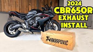 2024 Honda CBR650R / Akrapovic Racing Exhaust Install & Sound