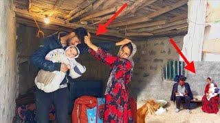 A young child caught between a war between a mother and a cheating husband