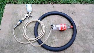 How to Make a Compressor from Motorcycle Tires and Bottles