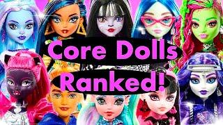 Ranking EVERY Monster High G3 CORE DOLL!!