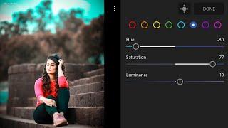 Lightroom mobile brown and teal effect photo editing//preset download free//