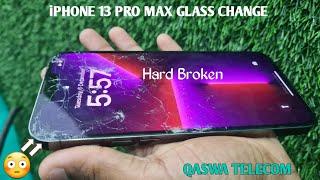 iphone 13 pro max hard broken display glass change || Only Touch Glass change || Qaswa Telecom