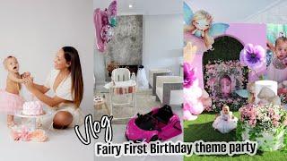 VLOG| MY BABY GIRL TURNS ONE | KATELYN'S FAIRY FIRST BIRTHDAY | PARTY PREP