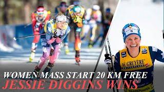 Jessie Diggins Wins Women Mass Start 20 Km Free - Cross Country Skiing World Cup Ruka