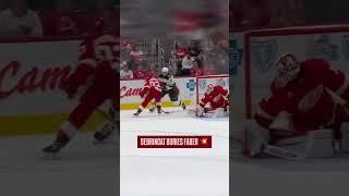 Alex DeBrincat with a BIG hit today! Small but mighty  #LGRW #HockeyHits
