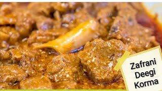 #Food World |Urdu Hindi | Zafrani Deegi Korma| Mutton Korma Recipe |Dawat Wala korma Recipe|