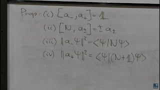 Quantum Theory: Algebraic solution of the harmonic oscillator - 2nd Year Student Lecture