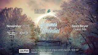 Summer Melodies on DI.FM - November 2019 with myni8hte & Guest Mix from Saint Beyer