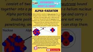 Alpha Particle. #science #physics #alpha #radiation #radioactivity #decay#class10#class12 #curie#do