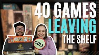 40 Great games leaving the collection!