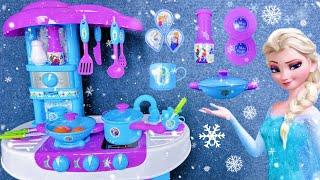 8 Minutes Satisfying with Unboxing Frozen Elsa Kitchen Set，Dressing Table Playset ASMR | Review Toys