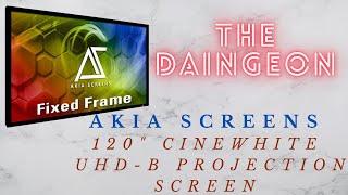 Akia Screens 120" Cinewhite Projector Screen