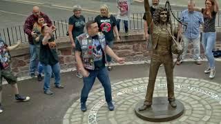 Aerial Britain - Kirriemuir & Bon Scott Statue