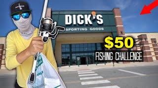 $50 Dick's Sporting Goods Fishing Challenge!! (Surprising!) v2