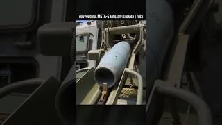 How Powerful "Msta-S" Artillery is Loaded & Fired
