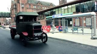 WW1 Maudslay lorry driven for the first time