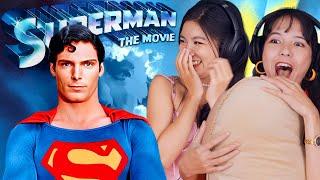 Foreign Girls React | Superman | First Time Watch