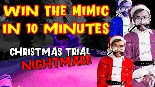 10 MINUTES FULL WALKTHROUGH TIPS - THE MIMIC CHRISTMAS TRIALS SOLO - NIGHTMARE  MODE