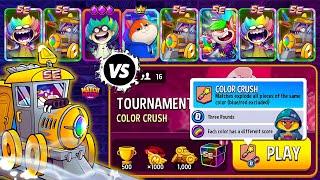 x2 TOURNAMENT with AWESOME REWARDS! 16 players Color Crush + Rainbow | Match Masters PVP