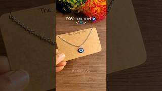 DIY Clay Art Evil Eye neck charm #clayart #jewellery #craft #art #diy #shorts #trending #viral #fyp