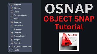 Object Snap Tutorial (BASIC OSNAP) - AutoCAD