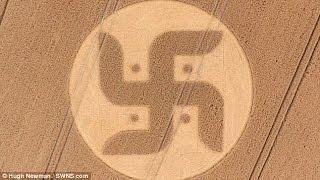 Mysterious GIANT Swastika Crop Circle Appears in British Countryside