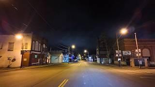 Wellsville, Ohio Night Time Drive Through