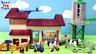 NEW 2019 Huge Playmobil Farm with Animal Toys Playset