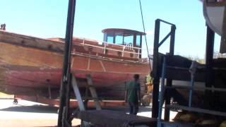 Wooden Boat Repair-Big Move