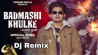 Badmashi Khulke : Tushar Payla | Maa Ne Sikhaya | Gyanender Shardhana | New Haryanvi Song| Dj Remix