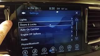 2017, 2018, 2019 Chrysler Pacifica Minivan - How To Turn Off Horn Honk When Locking Doors