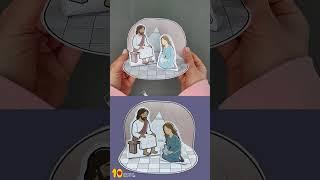 Mary Anoints Jesus Feet Craft