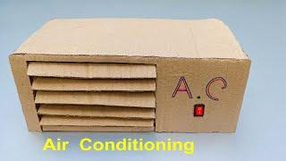 How to Make AC at Home With Cardboard, How to Make Portable AC, Air Conditioner