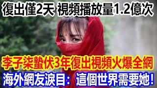 復出僅2天，視頻播放量1.2億次，李子柒蟄伏3年復出視頻火爆全網，海外網友淚目：這個世界需要她！