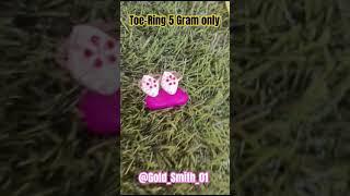 Silver toe ring design for girls | 5 gram Only | #ytshorts #toering #fashionhaul