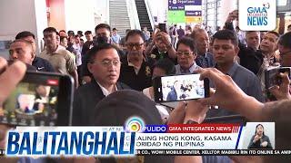 FPRRD na dumating galing Hong Kong, kasama ngayon ng mga awtoridad ng Pilipinas | Balitanghali