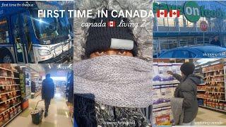 CANADA LIVING 2 : FIRST TIME ON THE BUS | SHOPPING!!| FIRST TIME IN CANADA| IMMIGRANT ADVENTURES!!