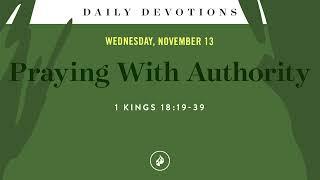 Praying With Authority – Daily Devotional