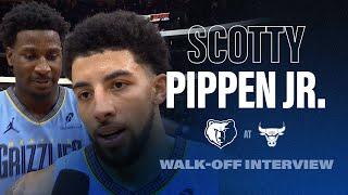 Scotty Pippen Jr. Walk Off Interview | Grizzlies at Bulls