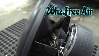 This Subwoofer MOVES!  20hz free air 4k video