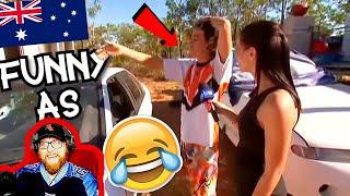 American Reacts to Funny interview with an Aussie Bogan 