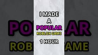 I Made a Roblox Game in 1 HOUR! (FULL VIDEO ON PAGE️) #roblox #robloxstudio #robloxdev #scripting