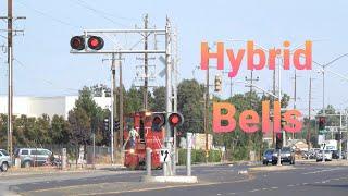 Safetran Hybrid Bell Railroad Crossings Compilation