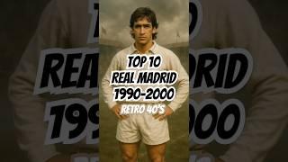 Top 10 Real Madrid Icons from 90's Reimagined in the 1940s ️ #footballlegends #retro #aiart #ai