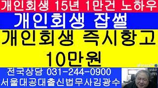 연체된 변제금의 일부만 납부하고 개인회생 즉시항고 하면 2심으로 ..